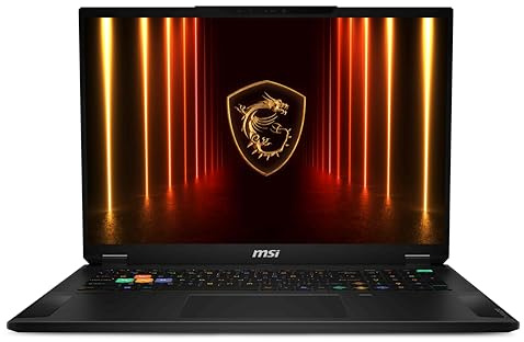 MSI Stealth A18 AI+ Gaming laptop-(18 QHD+, 240Hz,AMD Ryzen AI 9 HX 370, NVIDIA® GeForce RTX 5070 Ti Laptop GPU, GDDR7 12GB, 32GB RAM, 2TB SSD,Windows 11 Home Premium)-Midnight Black