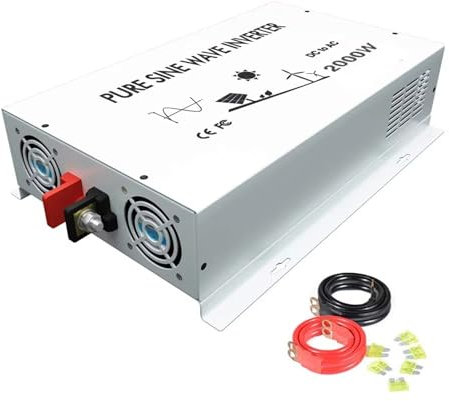 Power inverter Inverter A Onda Sinusoidale Pura Potenza 2KW 24V 220V Pannello Solare Inverter Eolico Batteria Trasformatore 12V/36V/48V CC A 120V/240V CA Invertitore di Tensione Fotovoltaico(72V or 96