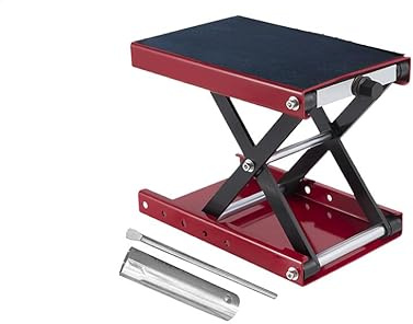 Gato de Tijera para Moto - Tipo Tijera para Vehículo Todoterreno, Elevador de Motos Grueso de 36 cm, 500 kg, para Reparación de Motos, Soporte de Plataforma de Acero Resistente con Altura Ajustable