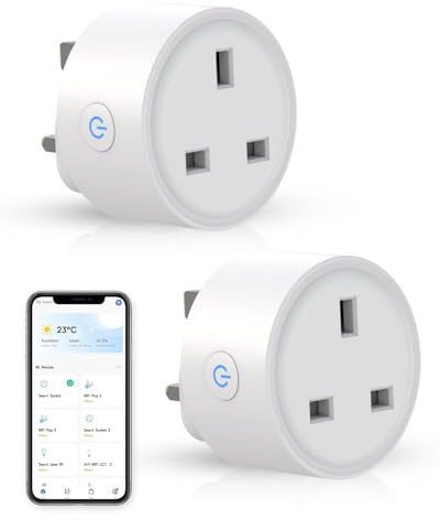 Matter Smart Plug Mini, Works with Apple Home, Alexa & Google,2pack | Matter Hub Required, App, Voice Control, Schedule & Timer