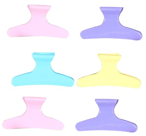 SOIMISS 24 pièces Pince à Cheveux Salon Colorées pour Cheveux Fins et Épais Clips Papillote Solides à Dents Fixes Accessoires Coiffure pour Professionnels et Usage Couleur Aléatoire