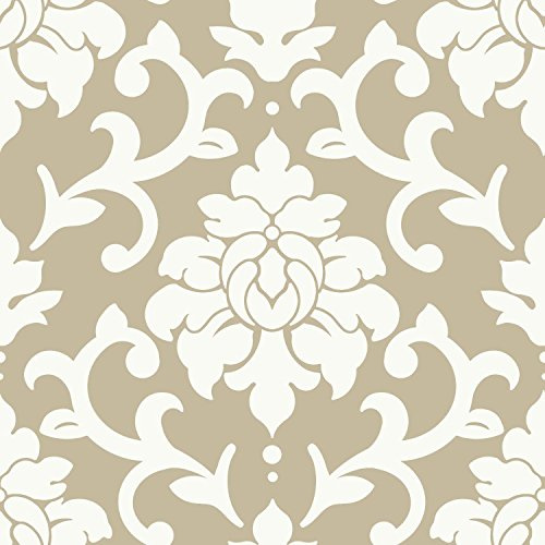 ROOMMATES Självhäftande tapeter Damask Gold
