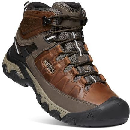 KEEN Targhee 3 Mid Waterproof, Scarpe da Escursionismo, Uomo, Marrone (Chestnut/Mulch), 44.5 EU