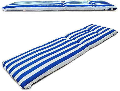 VIGIVISION Cojín Tumbona. Colchóneta para Tumbona Medidas 180x55X8cm. Azul