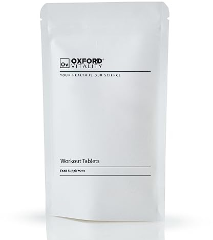 Workout Tablets | Caffeine, B Vitamins, Creatine, Beetroot | Amino Acids | Energy & Metabolism Support | Oxford Vitality (120)