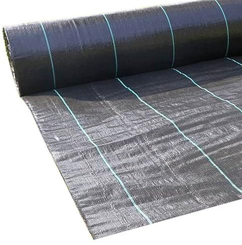 Ark Mat Weed Control Membrane 100gsm Heavy Duty Weed Suppressant Fabric Black Garden Ground Cover for Artificial Grass, Patios, Paths, Flower Beds & Landscaping (1m x 25m)