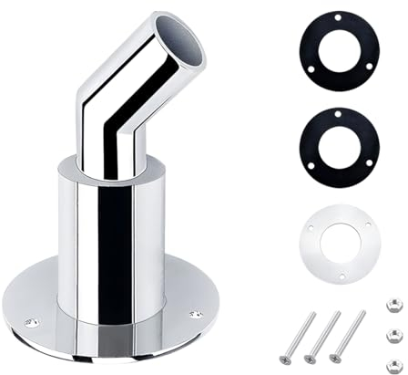 JNNJ Auspuffarmatur Durch Den Rumpf, Edelstahl Marine Auspuffrohr Auspuff, Thru Hull Auspuff Haut Fitting Für 24mm Innendurchmesser Schlauch Rohr, Für Boot und Auto