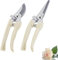 WUWYOUWL 2 Pack Flower Scissors Set, Stainless Steel Floral Design Supplies Tools Hand Pruners Plant Shears Powerful Trimmer Applied to Flowers, Branches and Leaves
