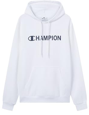 Champion Sudadera con Capucha Legacy para Hombre, Blanco, XXL