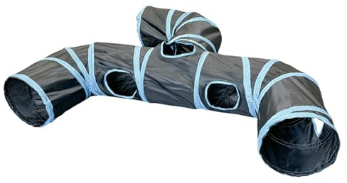 Vikbar kattunnel, lektunnel för husdjur, katt gömställe leksaker, lek tunnelrör, husdjurs lekrör, kattunge lektunnel, rolig katttunnel, vikbar husdjurstunnel, interaktiv leksak för valplektunnel,