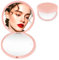 MOXYOY Compact Travel Makeup Mirror, 1X/3X Magnification Pocket Mirror 2-Sided Mini Portable Foldable Handheld, Gifts for Teenage Girls Women, Pink