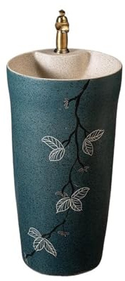 Lavabo de Pedestal Moderno - Inicio Baño Lavabo de Pedestal con Grifo y desagüe pie