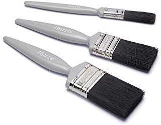 Harris Essentials Woodwork Gloss Paint Brush 3 Pack, 1in, 1.5in, 2in