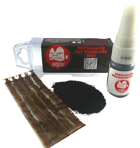 MIGOU BCN Tubeless reparationssats - pneumatisk vulkanisering för att reparera stora punkteringar Sadelskärning och repor Stor anti-vulkaniserande punktering