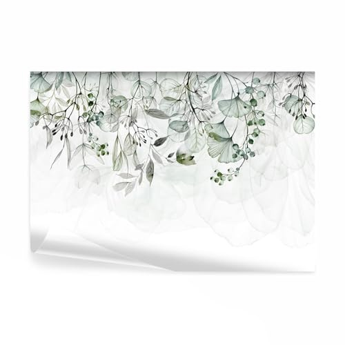 decomonkey Papier Peint Panoramique Intissé Plantes 400x280 cm - Feuilles Tropicales et Jungle Photographique, Décoration Murale Salon Chambre - Facile d’entretien, résistante aux UV - 8 Lés