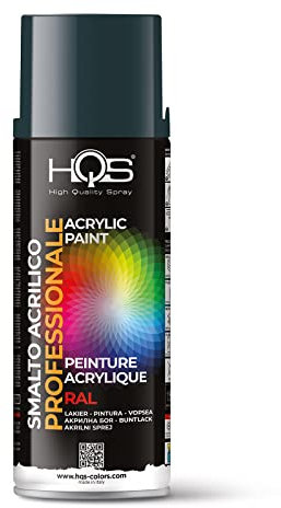 Bombe peinture hqs gris anthracite mat ral 7016 (400ml) acrylique