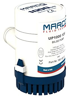 MARCO Lenzpumpe UP1000 12V 63 l/min, Bilge-Pumpe in Italien hergestellt