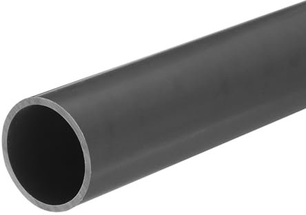 QUARKZMAN Tube Rigide en PVC Tube Rond 28mm ID 32mm OD 20cm Longueur Gris Clair pour Conduites d'Eau, Artisanat, Manchons de Câbles