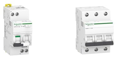 Schneider Electric FI LS IDPN N 1P+N 16A B 30MA TYP A, A9D56616 & Leitungsschutzschalter K60N 3P 16A C, A9K02316
