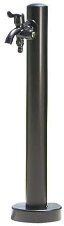 LXRHLIKG Fontana da Giardino Esterno con Rubinetto a Doppia Uscita, Colonna d'Acqua Verticale Antigelo per Esterni in Acciaio Inossidabile 304(95cm/37in)