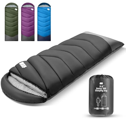 Schlafsack für Erwachsene,Schlafsack Winter, Schlafsäcke,Leichter (1,8 kg), Tragbarer & Wasserdichter Schlafsack mit Kompressionsbeutel für Camping, Wandern, Reisen, Outdoor & Indoor