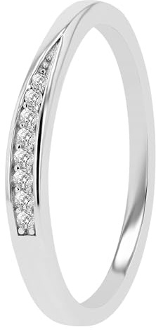 Blue Moon Diamonds Bague de fiançailles en argent 925 - Bague de fiançailles - Bague de mariage - Bague d'amitié - Bague de mariage - Bague d'amitié - Bague de fiançailles - Bague de mariage - Bague