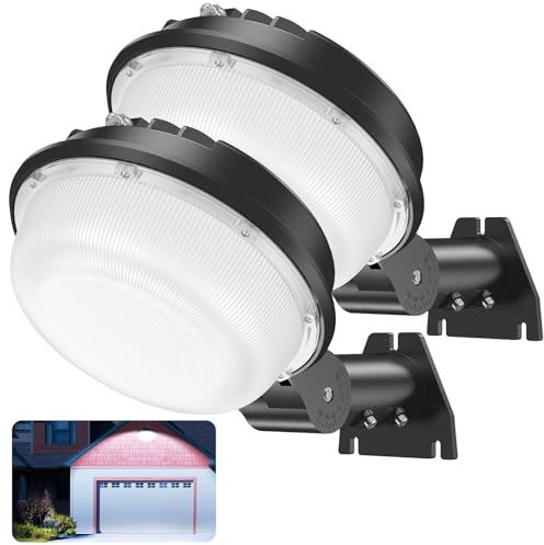 150W LED Barn Light 21000LM Yard Area Light Dusk to Dawn Outdoor Lighting with Photocell 5000K Daylight IP65 Waterproof LED Flood Security Parking Lot Lights for Street Farmhouse Garage, 2 Pack