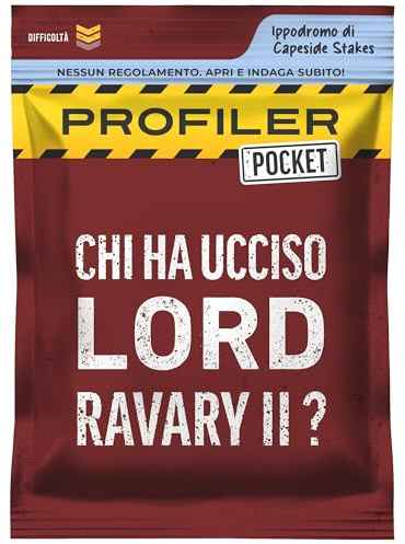 Profiler Pocket – Gioco di investigazione con carte – Chi ha ucciso Lord Ravary II? Omicidio nel mondo delle corse ippiche – Tascabile, gioco da viaggio – 1-6 giocatori, 45 min (Italiano)