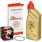 Ölwechselset passend für Yamaha WR 125 R/X, Bj. 09-15 (Typ DE07); Castrol Power1 10W-40 Motor-Öl + K&N Ölfilter