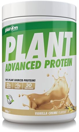 Per4m Plant Protein Matrix | 30 Servings of High Protein | Plant Shake with Amino Acids | for Optimal Nutrition When Training | Low Sugar Gym Supplements (Vanilla Creme, 900g)