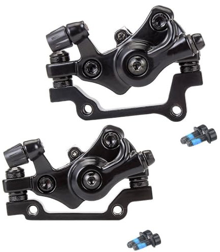 Bicycle Disc Mechanical Brake Calipers Front Rear disc brake Universal Black Aluminum Alloy Outdoor Bike Mechanical Disc Brake Front Rear Rotor Brake Caliper F160 R140 F180 R160