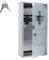XMTECH Medizinschrank Arzneischrank abschließbar Medikamentenschrank, Erste Hilfe Schrank aus Edelstahl, Glastür mit Schloss,Erste-Hilfe-Schrank Hausapotheke 4 Fächer, 57,5 x 30 x 12 cm