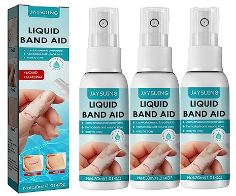 Skin Liquid Plaster - Wound Spray - Liquid Aid Liquid Bandage Spray - Liquid Bandage Spray Liquid Skin Bandage - Waterproof and Breathable Quick Dry Liquid Bandage Transparent Wound Stick