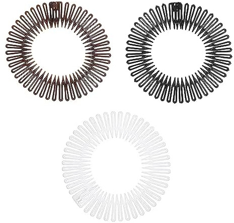 KALUROIL 12 PCS Diadema Elastica Mujer Diademas elásticas de círculos completos - en 3 Colores para Mujer y niña