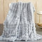 Kuscheldecke Kaninchen Plüsch Decke Super Soft Wohndecke Dick 1000 G/M² Flanell Decke Couchdecke Warme Überwurfdecke Sofadecke Vielseitig Blanket Für Bett Sofa Schlafzimmer Büro Hellgrau 130 x 160cm
