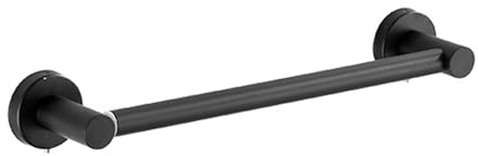 YYLIVING Toallero de Acero Inoxidable, Ajustable, para baño, toallero Extensible, toallero de Pared con Tornillos, para baño y Cocina (Negro) Negro