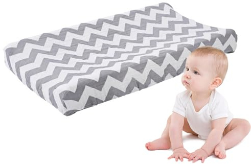 Sostituzione di Pad Covers – Soft Wickel Table Pads | Copertura per cuscino estensibile per bambini – Copertura per cuscino per fasciatoio | Simpatico motivo stampato cambio pannolini cover e