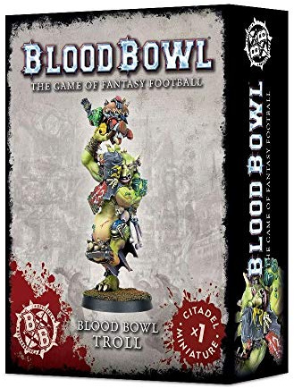 GAMES WORKSHOP 99120999002 Blood Bowl Troll Figure, Black