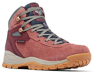 Columbia NEWTON RIDGE BC Chaussures Montantes De Randonnée Et Trekking Femme, Rouge (Beetroot x Sedona Sage), 36.5 EU