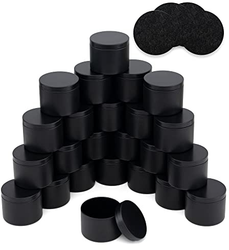 Quikobo Lata de velas de 240 ml, 240 ml, recipientes vacíos para velas de bricolaje, tarros de velas para hacer velas o hacer velas