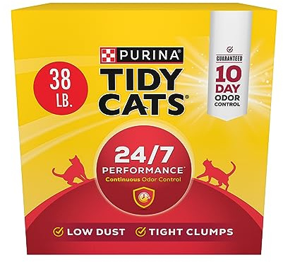 Purina Tidy Cats Clumping Cat Litter, 24/7 Performance Multi Cat Litter - 38 lb. Box