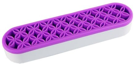 Silikon-Make-up-Pinselhalter, Schreibtisch-Kosmetik-Organizer, Silikon-Stifthalter, DIY-Punkt-Stift, Aufbewahrungssitz (lila)