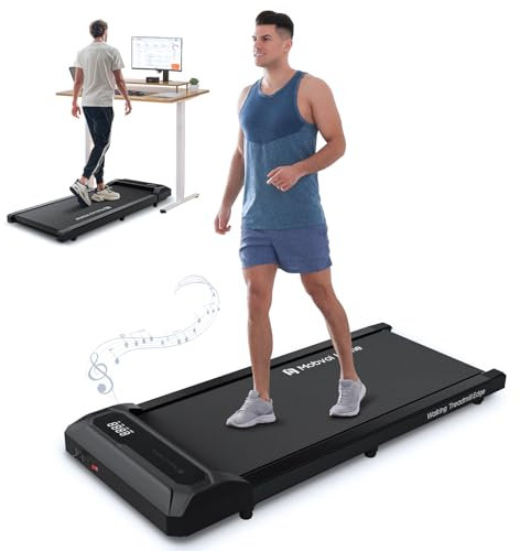Mobvoi Walking Pad Intelligente KI für Zuhause Tragbares Unter-Tisch-Laufband mit Fernbedienung, 2-in-1 Walking Jogging Laufband, TicSports Zwift Kinomap, 120KG 6/KMH Einfache Lagerung