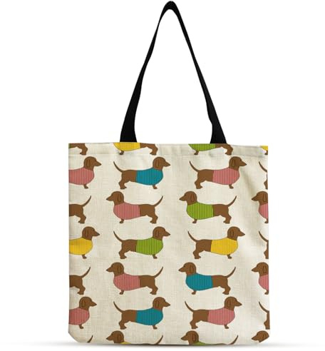 Fzyisw Tax Present Kasseväska, Damväska med taxmotiv, 40x35 cm, Återanvändbar juteväska för vardag, shopping och resa