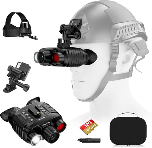 Dispositivo de visión nocturna 4 K 36 MP, 8 x zoom digital, prismáticos infrarrojos, visión nocturna con visión nocturna de 7 niveles, pantalla HD de 3 pulgadas, 4500 mAh, recargable, IP54, resistente