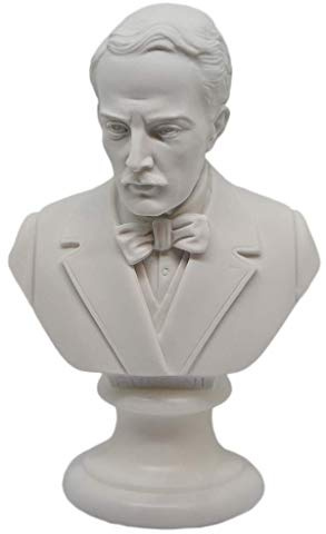 GINGERSHOPONLINE Busto Statua Design: Giacomo Puccini - Riproduzione busto, scultura in marmo e resina - circa 15 cm, 350 gr. - Prodotto Made in Italy - Idea Regalo Casa