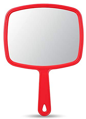 OMIRO Miroir à main avec poignée, motif Union Jack rouge
