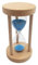 zalati Sanduhr aus Holz Glas Sanduhr Blaue Sanduhr Stundenglas Sanduhr Timer für Kinder Kinderuhr pädagogische Dekoration Spiele Klassenzimmer Küche 30 min