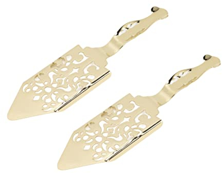 Wormwood Spoon, 2 Pcs Absinthe Spoon Slotted Stainless Steel Absinthe Spoons Vintage Absinthe Dripper Set for Wormwood Cocktail(Gold)