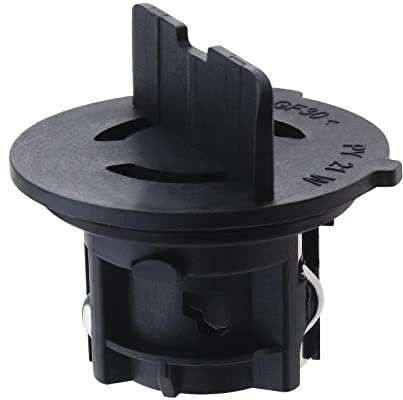 eMagTech Car DRL Bulb Daytime Running Light Bulb Holder 6J0941156A Compatible with Exeo Ibiza Leon Car Lighting Assemblies Automotive Replacement Parts Black